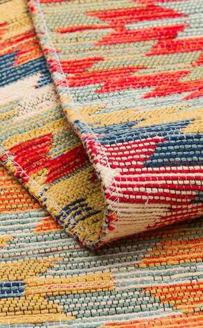 Çift Taraflı Yıkanabilir Otantik Kilim Nomad 07 Terra 