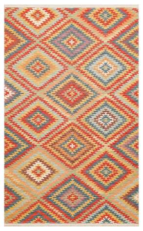 Çift Taraflı Yıkanabilir Otantik Kilim Nomad 07 Terra 