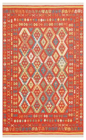 Çift Taraflı Yıkanabilir Otantik Kilim Nomad 08 Çok Renkli