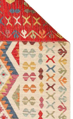 Çift Taraflı Yıkanabilir Otantik Kilim Nomad 08 Çok Renkli