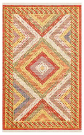 Çift Taraflı Yıkanabilir Otantik Kilim Nomad 10 Kırmızı