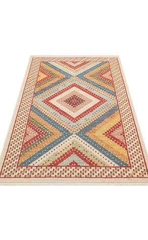 Çift Taraflı Yıkanabilir Otantik Kilim Nomad 10 Kırmızı