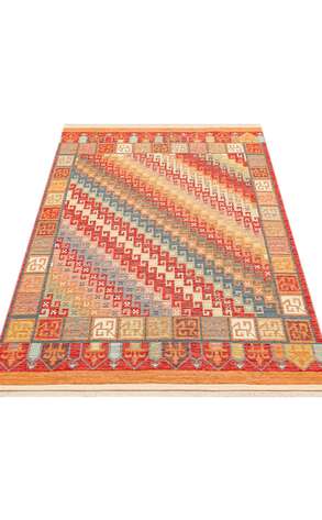 Çift Taraflı Yıkanabilir Otantik Kilim Nomad 11 Terra 