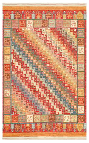 Çift Taraflı Yıkanabilir Otantik Kilim Nomad 11 Terra 