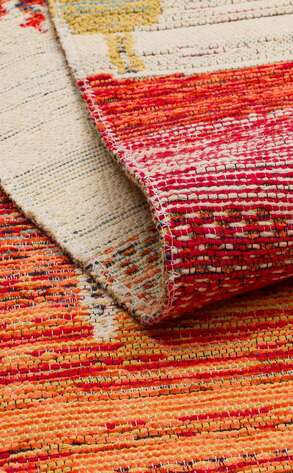 Çift Taraflı Yıkanabilir Otantik Kilim Nomad 12 Terra 