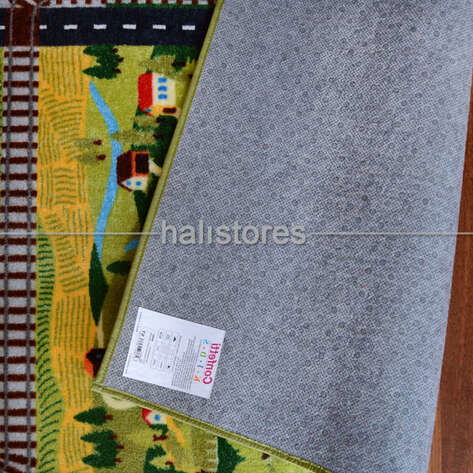 Halıstores Çocuk Halısı City Tour Anti-Slip Gri