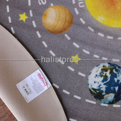 Halıstores Eğitici ve Öğretici Yuvarlak Anaokulu Halısı Universe