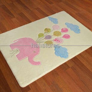 Confetti Halı - Confetti Sweet Elephant Halı Pembe (1)