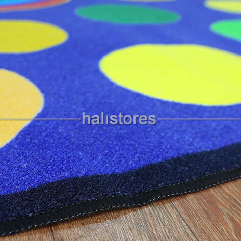 Halıstores Yuvarlak Çocuk Halısı Circles