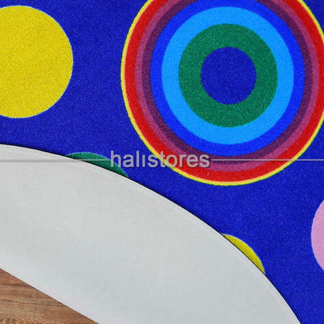 Halıstores Yuvarlak Çocuk Halısı Circles
