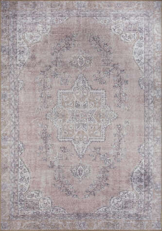 Vintage Eskitme Desenli Dokuma Taban Dekoratif Rustik Halı HS 91