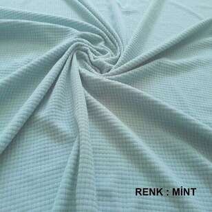 Esnek Likralı Mint Mini Kare Koltuk Örtüsü Takımı (3+3+1+1) - Thumbnail