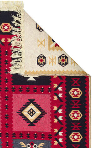 Etnik Desenli Kilim Halı Arya Ar 28 Kırmızı