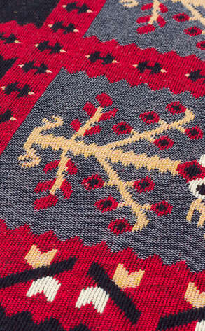 Etnik Desenli Kilim Halı Arya Ar 28 Kırmızı