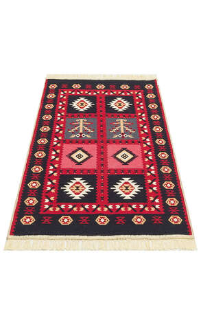 Etnik Desenli Kilim Halı Arya Ar 28 Kırmızı