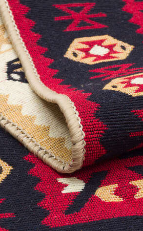 Etnik Desenli Kilim Halı Arya Ar 28 Kırmızı