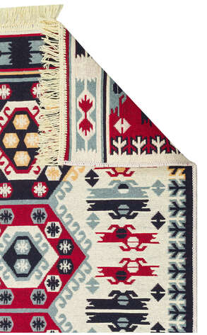 Etnik Desenli Kilim Halı Arya Ar 30 Kırmızı