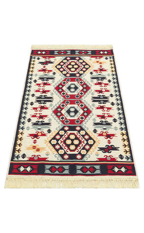 Etnik Desenli Kilim Halı Arya Ar 30 Kırmızı