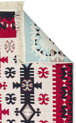 Etnik Desenli Kilim Halı Arya Ar 32 Kırmızı