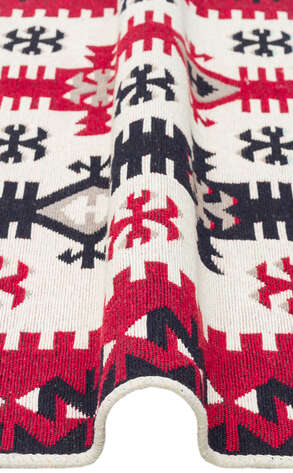 Etnik Desenli Kilim Halı Arya Ar 32 Kırmızı
