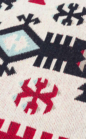 Etnik Desenli Kilim Halı Arya Ar 32 Kırmızı