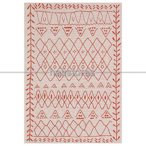 Etnik Desenli Kilim Palma PM 01 Turuncu