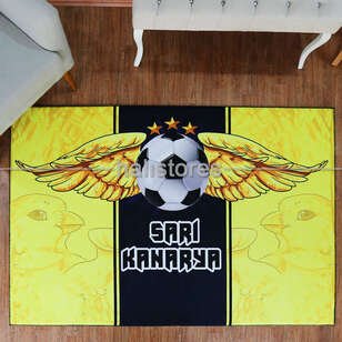 Fenerbahçe Sarı Kanarya Taraftar Çocuk Halısı - Thumbnail