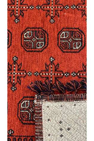 Halıstores Afgan Desenli Bordo Kilim Halı HS 03