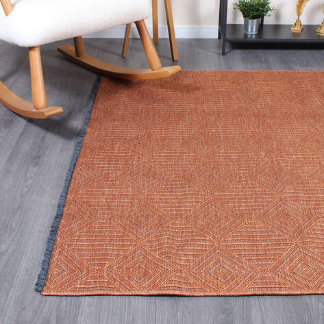 Halıstores Özel Ölçü Gabardin GB 5 Modern Kabartma Desenli Dekoratif Kiremit Makine Halısı