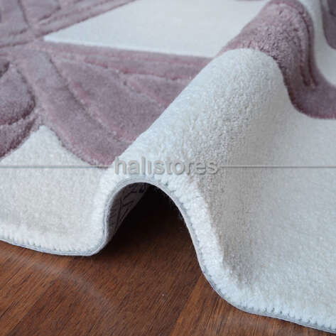 Halıstores Reserve Kişiye Özel Tasarım Çocuk Halısı Kelebek Lila-Ekru (6)