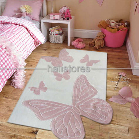 Halıstores Reserve Kişiye Özel Tasarım Çocuk Halısı Kelebekler