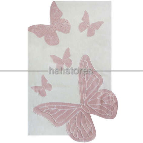 Halıstores Reserve Kişiye Özel Tasarım Çocuk Halısı Kelebekler