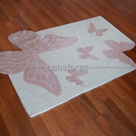 Halıstores Reserve Kişiye Özel Tasarım Çocuk Halısı Kelebekler