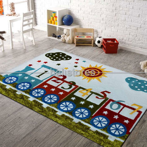 Halıstores Reserve Kişiye Özel Tasarım Çocuk Halısı Tren (1)