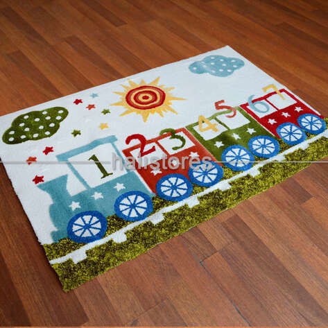 Halıstores Reserve Kişiye Özel Tasarım Çocuk Halısı Tren (2)