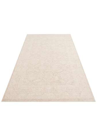 Halıstores Vintage Eskitme Desenli Modern Yumuşak Dokulu Makine Halısı Shr 01 Krem (2)