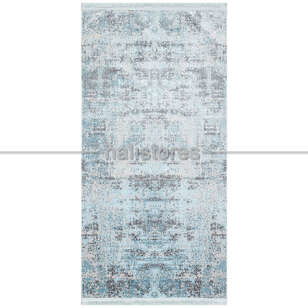 Halıstores - İnce Mavi Modern Yolluk Halı İmaj 1801 (1)