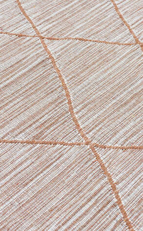 İskandinav Desenli Hav Toz Vermez Yıkanabilir Modern Desenli Dokuma Kilim Arya Arc 02 Bej