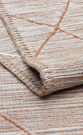 İskandinav Desenli Hav Toz Vermez Yıkanabilir Modern Desenli Dokuma Kilim Arya Arc 02 Bej