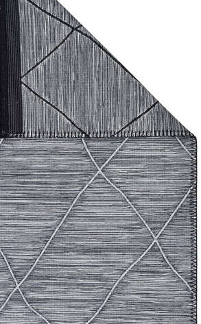 İskandinav Desenli Hav Toz Vermez Yıkanabilir Modern Desenli Dokuma Kilim Arya Arc 02 Gri 