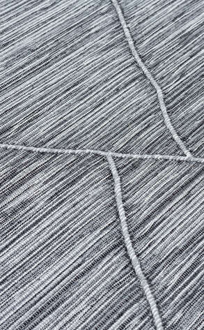 İskandinav Desenli Hav Toz Vermez Yıkanabilir Modern Desenli Dokuma Kilim Arya Arc 02 Gri 