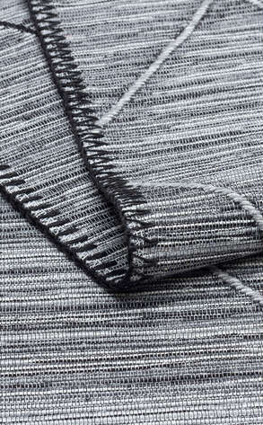 İskandinav Desenli Hav Toz Vermez Yıkanabilir Modern Desenli Dokuma Kilim Arya Arc 02 Gri 