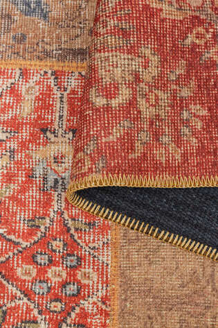 Patchwork Desenli Dokuma Taban Dekoratif Renkli Halı HS 16