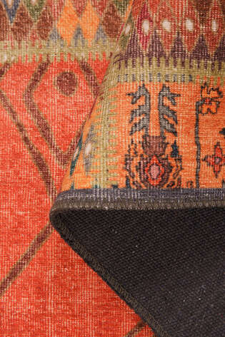 Patchwork Desenli Dokuma Taban Dekoratif Renkli Halı HS 332