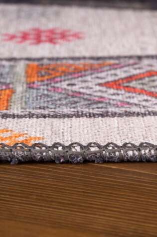 Patchwork Desenli Dokuma Taban Dekoratif Renkli Halı HS 45