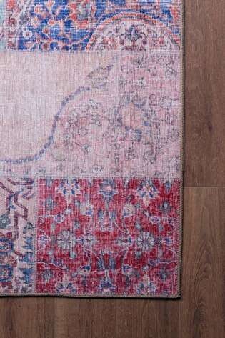 Patchwork Desenli Dokuma Taban Dekoratif Rustik Halı HS 82