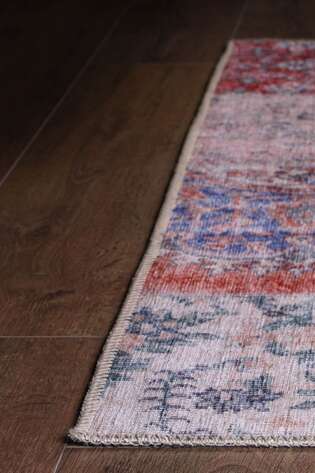 Patchwork Desenli Dokuma Taban Dekoratif Rustik Halı HS 82