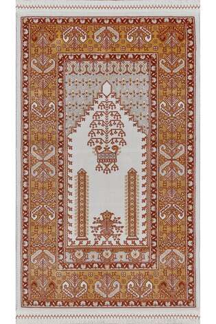 Klasik Desenli Halı Seccade Legro 13729 Sarı