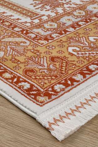 Klasik Desenli Halı Seccade Legro 13729 Sarı