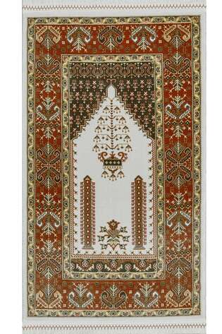 Klasik Desenli Halı Seccade Legro 13729 Multi